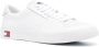 Tommy Jeans logo-detail low-top leather sneakers White - Thumbnail 2
