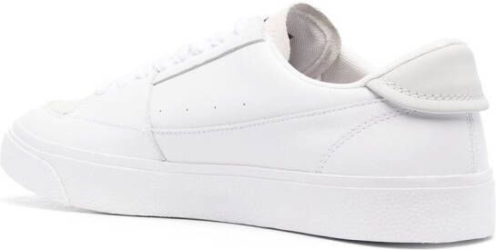 Tommy Jeans logo-detail low-top leather sneakers White