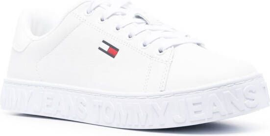 Tommy Jeans logo-embroidered low-top sneakers White