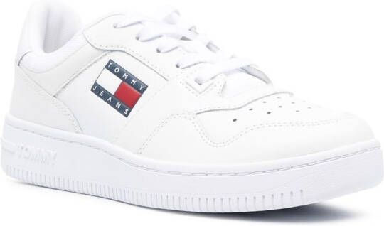Tommy Jeans logo patch lace-up sneakers White