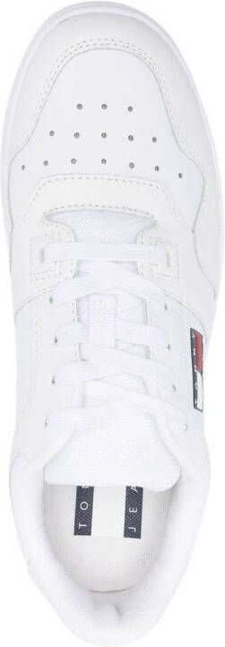 Tommy Jeans logo patch lace-up sneakers White
