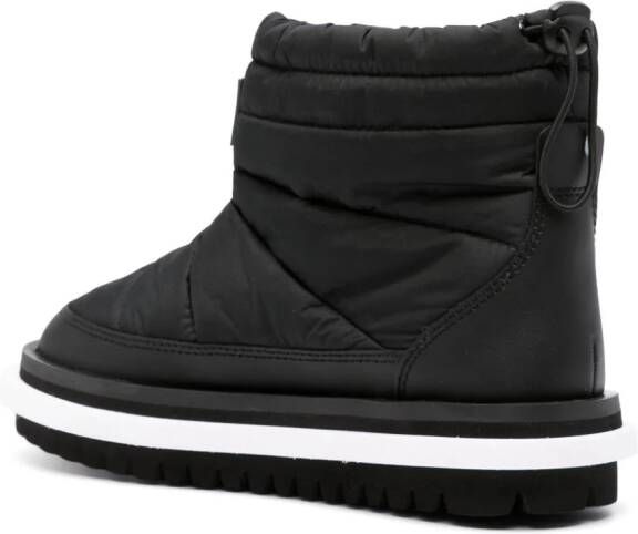 Tommy Jeans logo-patch padded ankle boots Black