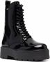 Tommy Jeans patent lace-up boots Black - Thumbnail 2