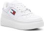 Tommy Jeans Retro Basket leather sneakers White - Thumbnail 2