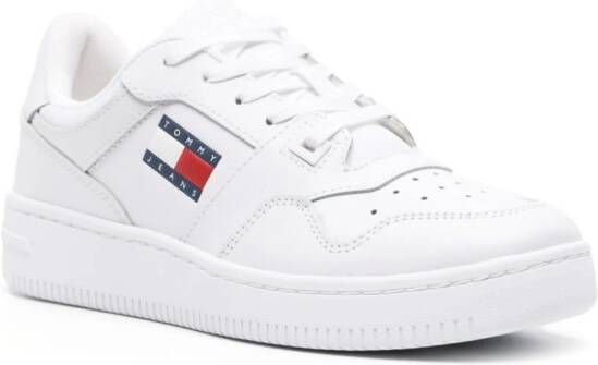 Tommy Jeans Retro Basket leather sneakers White
