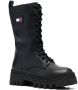Tommy Jeans Twelve logo-patch leather boots Black - Thumbnail 2
