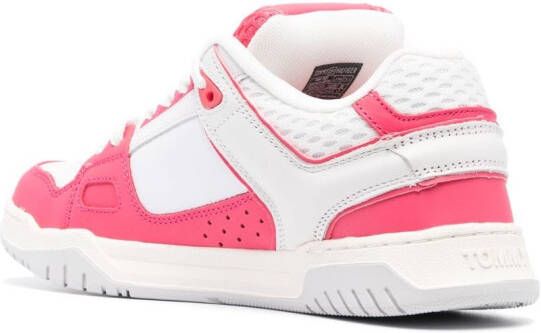 Tommy Jeans two-tone panelled sneakers Pink