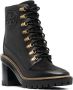Tory Burch 100mm lace-up leather boots Black - Thumbnail 2