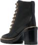 Tory Burch 100mm lace-up leather boots Black - Thumbnail 3