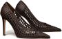 Tory Burch 100mm woven leather pumps Brown - Thumbnail 2
