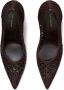 Tory Burch 100mm woven leather pumps Brown - Thumbnail 3