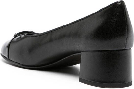 Tory Burch 45mm cap-toe leather pumps Black