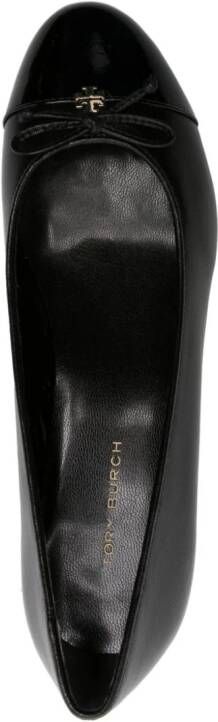 Tory Burch 45mm cap-toe leather pumps Black