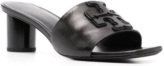 Tory Burch 60mm logo-patch detail sandals Black