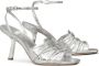 Tory Burch 85mm metallic leather sandals Silver - Thumbnail 2