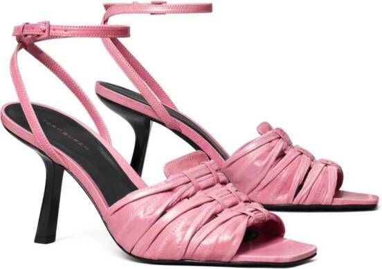 Tory Burch 85mm ruched leather sandals Pink
