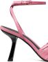 Tory Burch 85mm ruched leather sandals Pink - Thumbnail 4