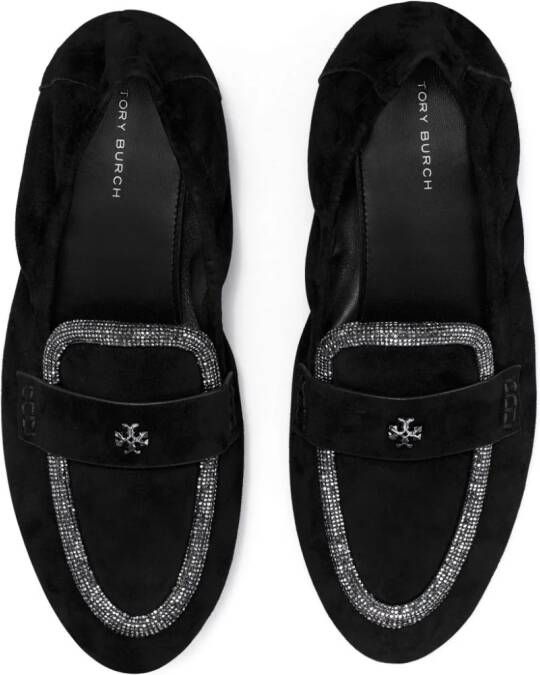 Tory Burch Ballet leather loafers Black