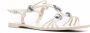 Tory Burch bead-detail strappy sandals White - Thumbnail 2