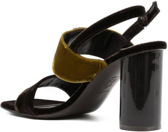 Tory Burch block-heel 100mm sandals Brown