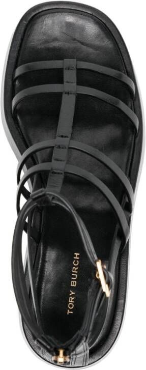 Tory Burch Capri Gladiator platform sandals Black