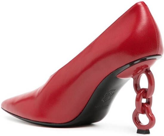 Tory Burch Chain 100mm pumps Red