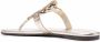 Tory Burch Ciabatte Miller metallic-effect sandals Gold - Thumbnail 3