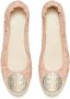 Tory Burch Claire Double T ballerina shoes Pink - Thumbnail 3