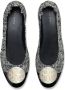 Tory Burch Claire tweed ballerina shoes Black - Thumbnail 3