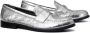 Tory Burch Classic metallic leather loafers Silver - Thumbnail 2