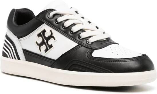 Tory Burch Clover Court colour-block leather sneakers Black