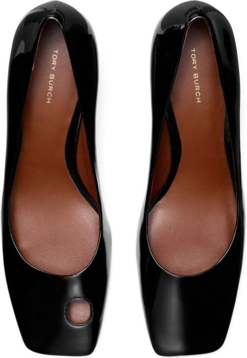 Tory Burch cut-out 45mm leather pumps Black