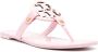 Tory Burch cut-out leather flip flops Pink - Thumbnail 2