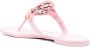 Tory Burch cut-out leather flip flops Pink - Thumbnail 3