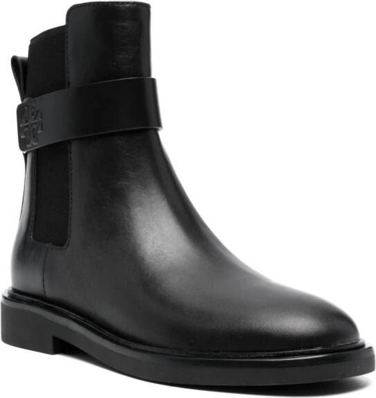 Tory Burch Double T 30mm ankle boots Black