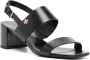 Tory Burch Double T 50mm leather sandals Black - Thumbnail 2