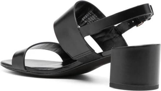 Tory Burch Double T 50mm leather sandals Black