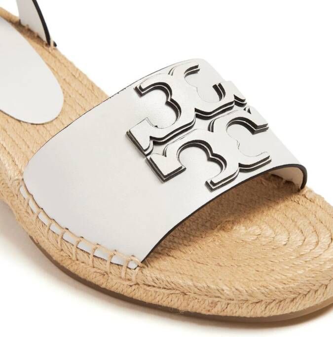 Tory Burch Double T espadrille sandals White
