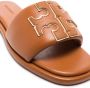 Tory Burch Double T flat sandals Brown - Thumbnail 2