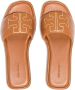 Tory Burch Double T flat sandals Brown - Thumbnail 4