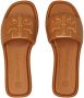 Tory Burch Double T flat sandals Brown - Thumbnail 4