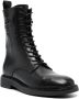 Tory Burch Double T leather combat boots Black - Thumbnail 2