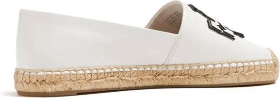 Tory Burch Double T leather espadrilles White