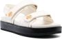 Tory Burch Double T-motif leather sandals White - Thumbnail 2