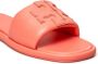 Tory Burch Double T Sport leather sandals Orange - Thumbnail 3