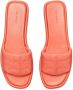 Tory Burch Double T Sport leather sandals Orange - Thumbnail 4