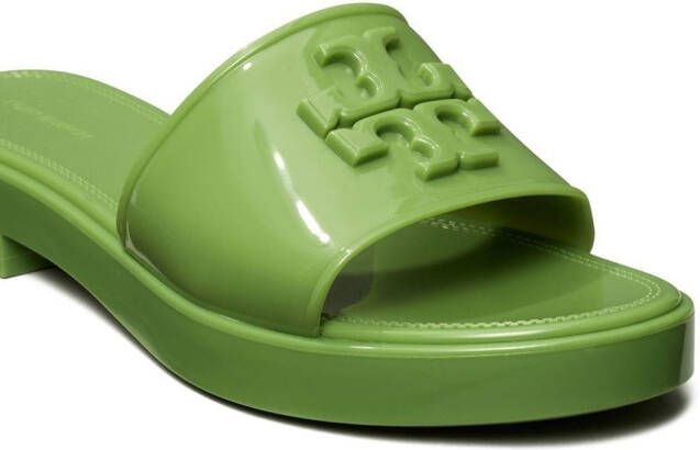 Tory Burch Eleanor 30mm jelly slides Green