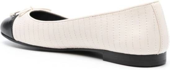 Tory Burch embellished ballerina shoes White