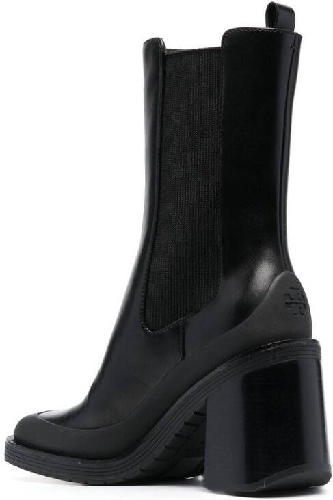 Tory Burch Expedition Chelsea leather boots Black