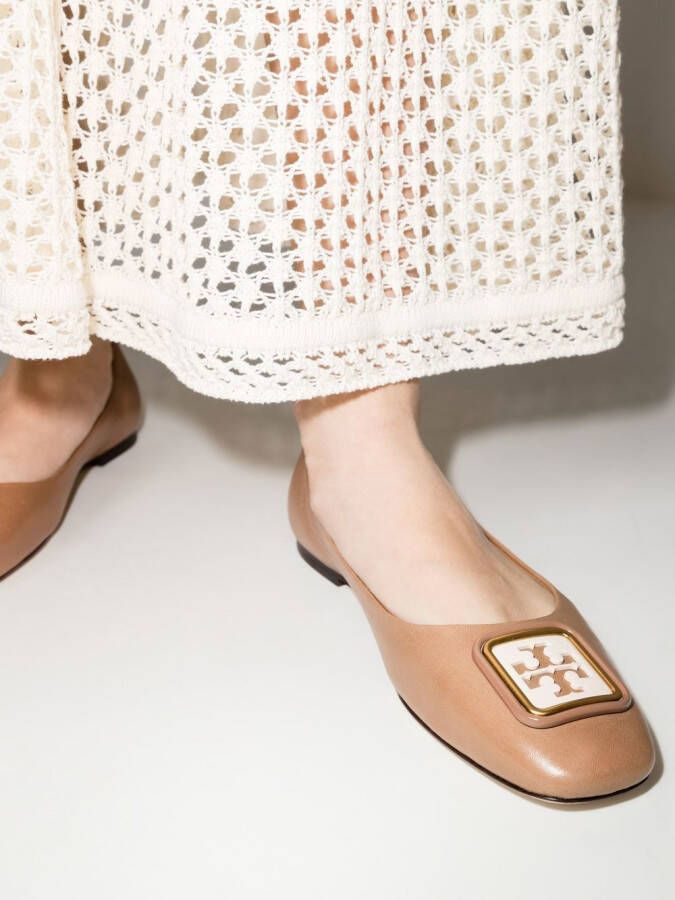 Tory Burch Georgia Bombé ballerina shoes Neutrals